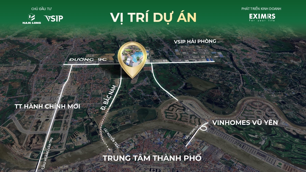 Giá trị đầu tư dài hạn từ vị trí dự án Sol Garden Thủy Nguyên