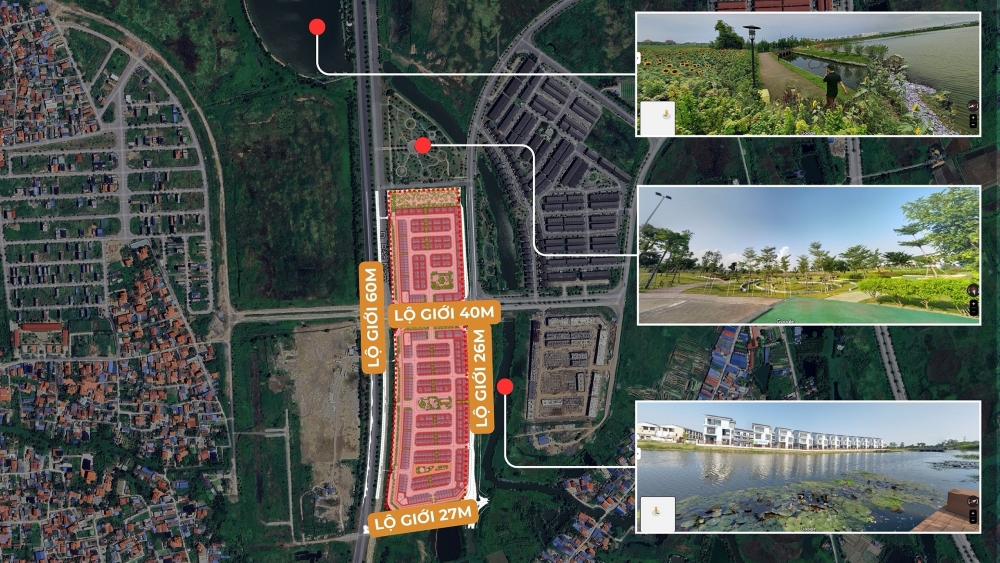 Khả năng kết nối từ vị trí dự án Sol Garden Thủy Nguyên trong bán kính 2 - 5km