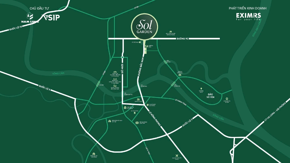 Lợi thế vị trí của dự án Sol Garden Thủy Nguyên trong quy hoạch đô thị mới Hải Phòng Lợi thế vị trí của dự án Sol Garden Thủy Nguyên trong quy hoạch đô thị mới Hải Phòng